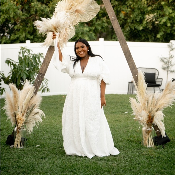 asos edition embroidered beaded flutter sleeve wedding dress